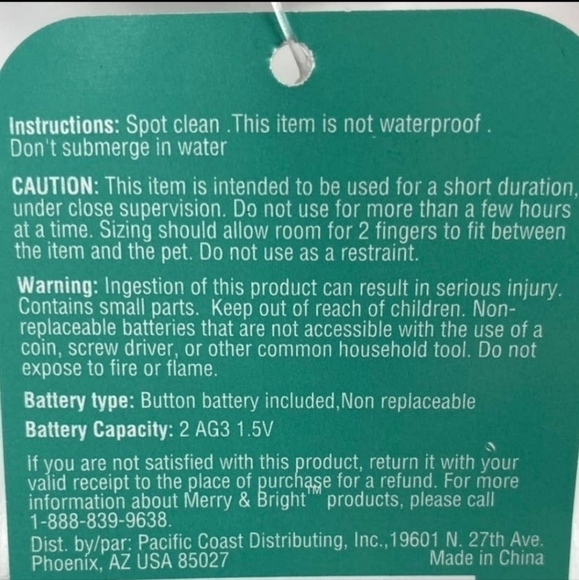 NWT Merry & Bright Pet Santa Hat with Attached Beard Dog Chistmas New - Picture 6 of 8